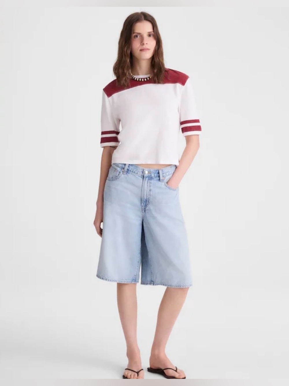 Madewell The Relaxed Varsity Tee in Vintage Jersey